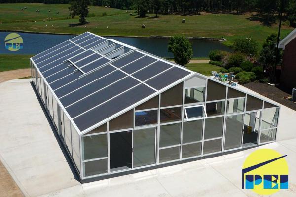 Large gabled shape enclosure