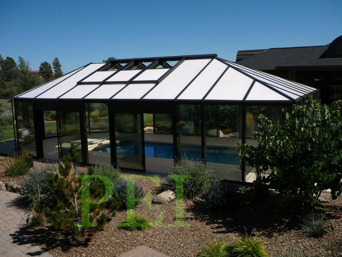 hipped roof pool enclosure