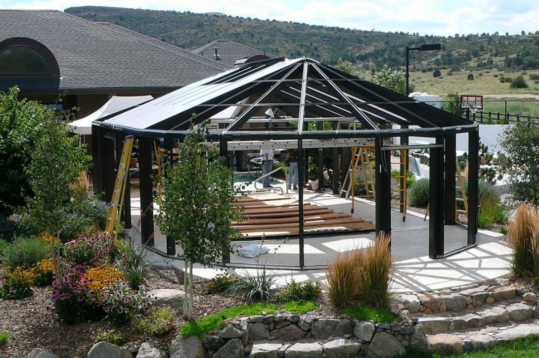 pool enclosure installation
