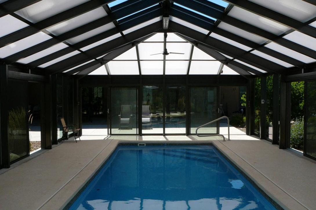 custom swimming pool enclosure interior