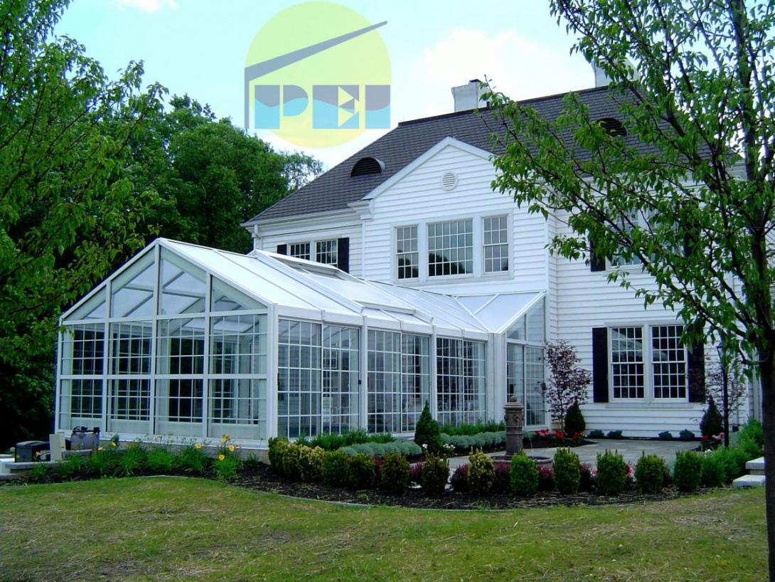 pool enclosure attached to house